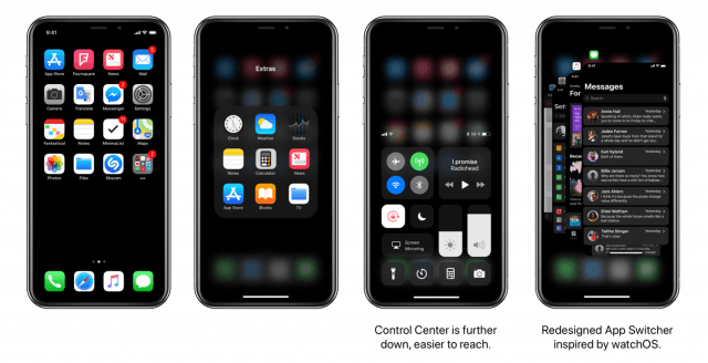 Тёмный режим iOS 13